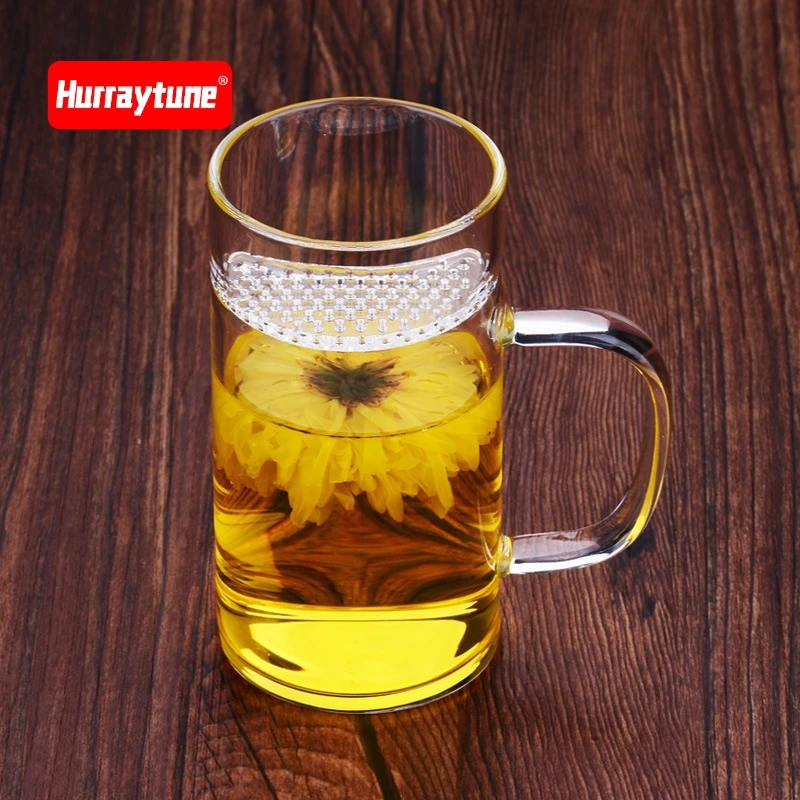 

Pure Manual Blow System Flower Receptacle Tea Set Cup You Transparent Concise Bring Hold Drink Cup Supplies