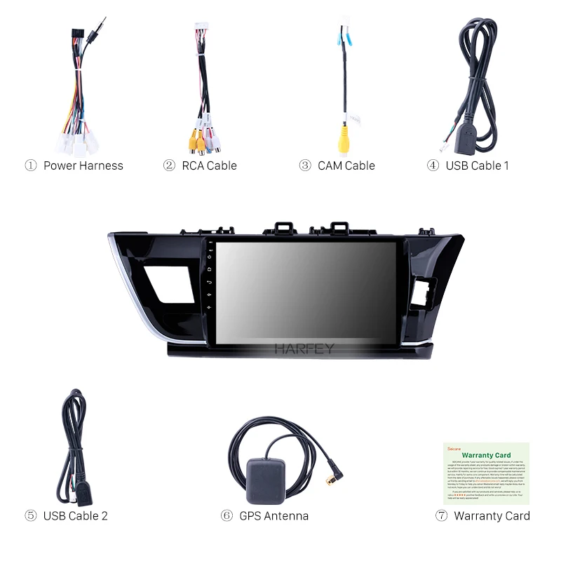 Cheap Harfey 10.1" Car Radio GPS Navigation 2Din Android 8.1 Multimedia Player Touchscreen Head Unit For Toyota Corolla RHD 2014 3 Cheap Harfey 10.1" Car Radio GPS Navigation 2Din Android 8.1 Multimedia Player Touchscreen Head Unit For Toyota Corolla RHD 2014 3