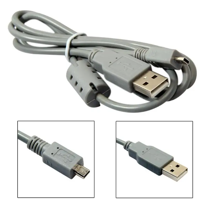 

5 x USB 8 Pin Data SYNC Cable Cord for Nikon for Sony Camera Cybershot 1M Standard Digital Cable Electreical Accessories
