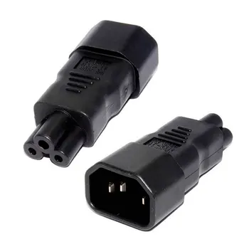 

CY IEC 320 C14 Male Plug to C5 Female Adapter Cable IEC 3 Pin Male to C5 Micky,PDU UPS Power Converter Cord