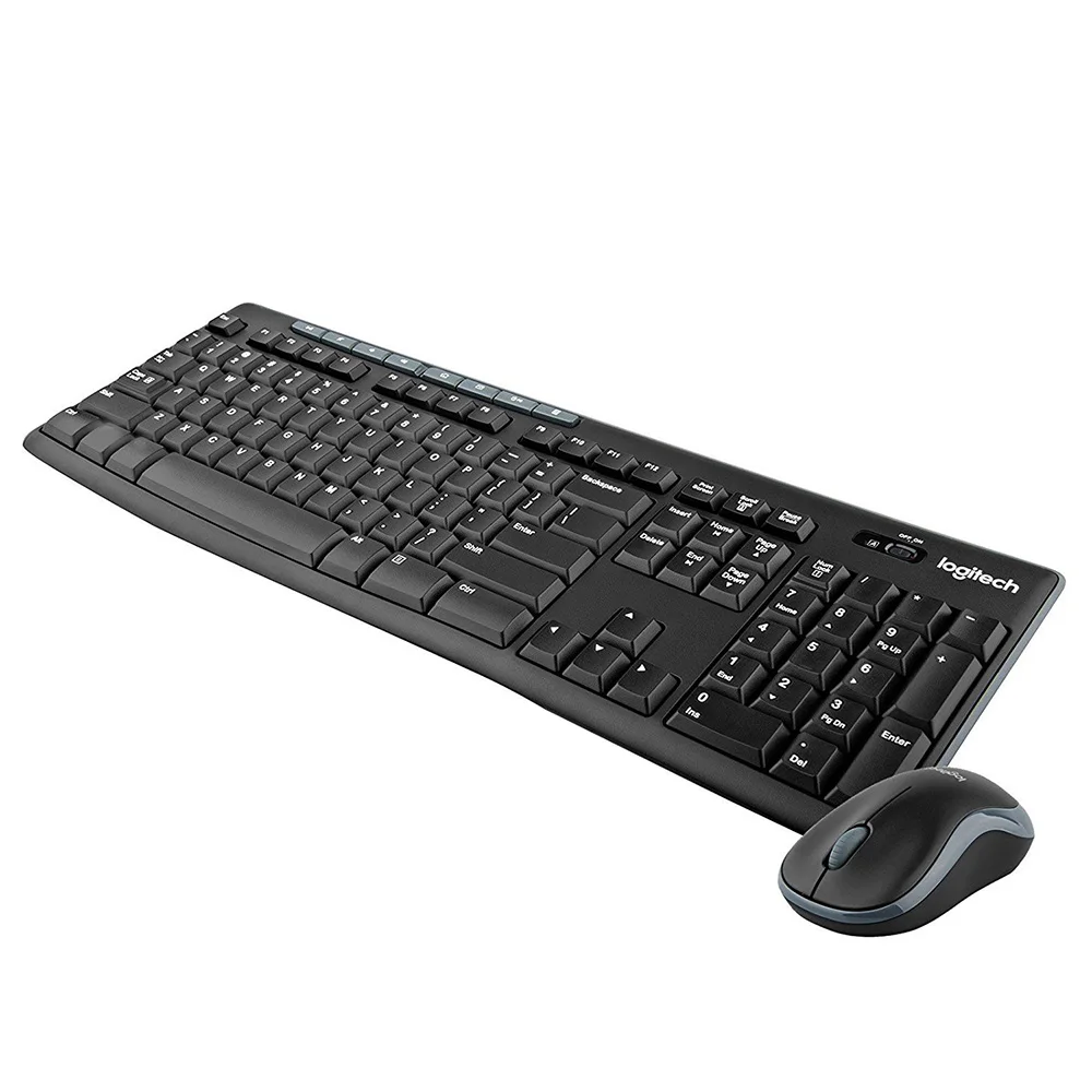 Logitech MK270 Мышь Клавиатура комбо набор 2 4G Беспроводная с оптической мышью для