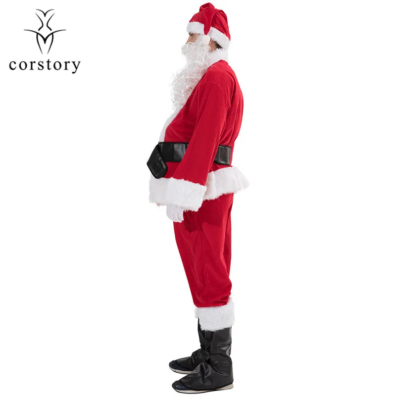 Corstory XL Отец Рождество Косплей Полный Набор Плюс Размер 7 шт. унисекс взрослый