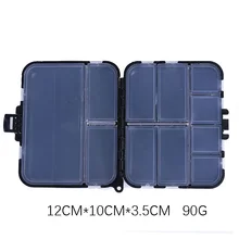 Пластиковая морская наживка для ловли карпа, ящик для хранения приманки, 12 отделений, чехол для хранения блесна, Аксессуары для рыбалки