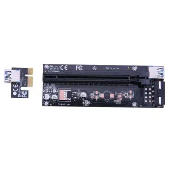 

PCI-E USB3.0 Mining Cable for Bitcoin BTC Dedicated Miner 16X Adapter Line Length 60CM SATA 15 Pin Male to 4 Pin Power Cord