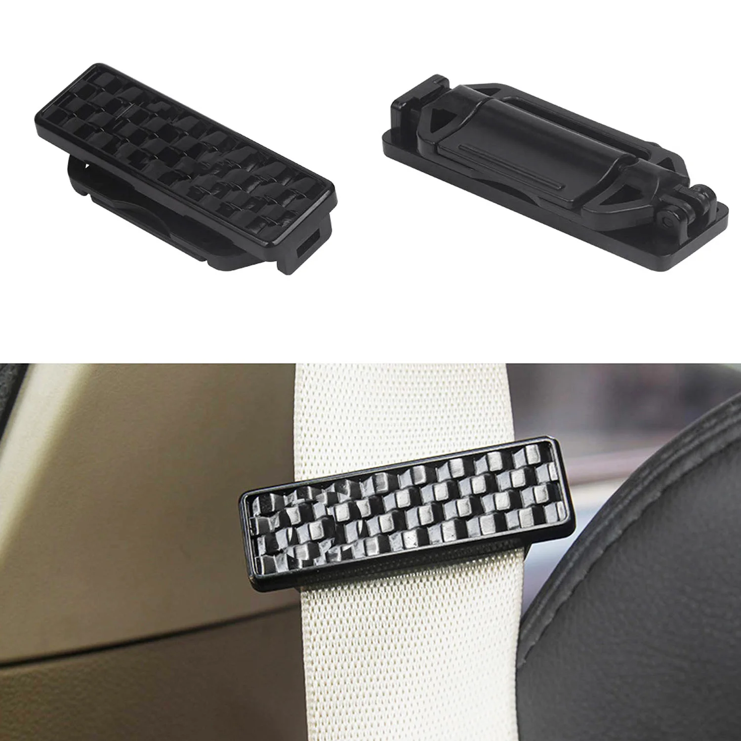 Safe Seatbelt Clips with Comfort Supports to Relax Shoulder and Neck for Any Car Seatbelt 4 PCS Car Seat Belt Adjuster