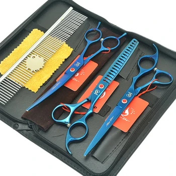 

Meisha 7" Dog Grooming Scissors Set Pet Shears Animal Straight Curved Cutting Tijeras Puppy Hair Thinning Trimming Tools HB0231