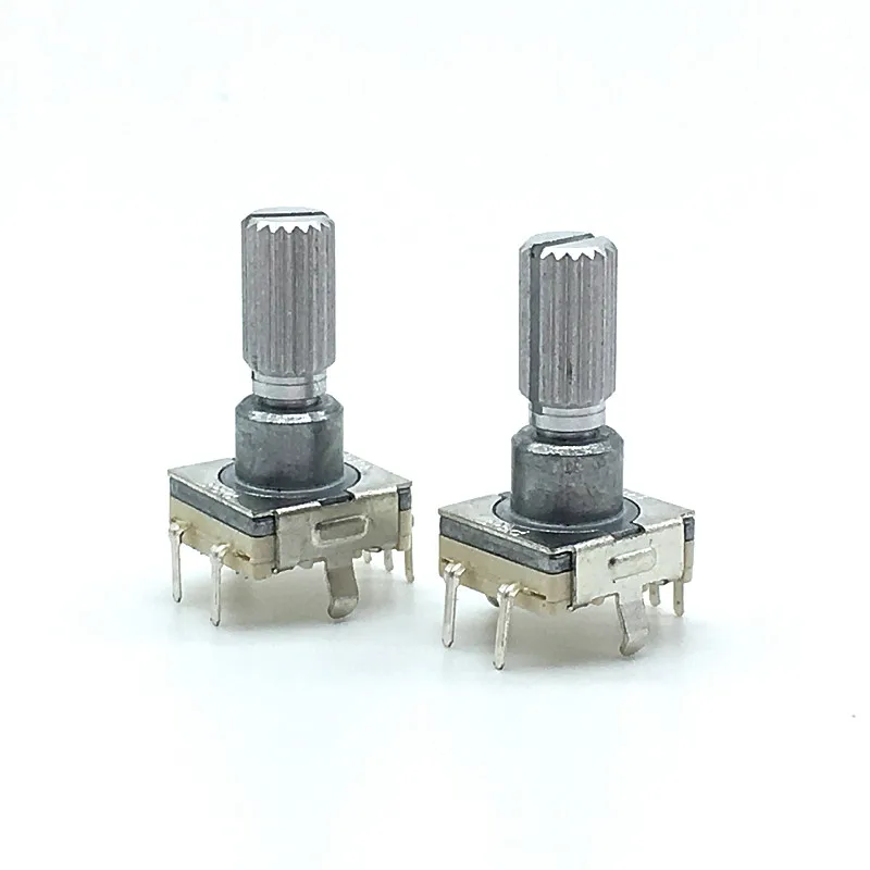 

5pcs /lot Rotary Encoder Switch EC11 With Push Switch 30 Position 5pin Plug-in Type Handle Length 17mm Plum Shaft