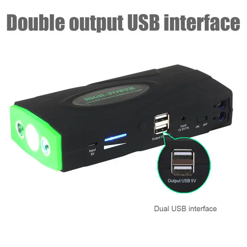 Car Jump Starter 12V Portable Power Pack Auto Battery Booster Car Charger Car Battery Car Usb Charger Car Jump Starter 12V Portable Power Pack Auto Battery Booster Car Charger Car Battery Car Usb Charger