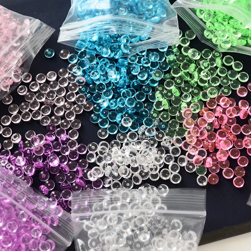 In Stock Clear Flat Bead Transparent Slime Accessories Toy DIY Handmade Slime Crystal Mud Particles Filling Decoration Toy In Stock Clear Flat Bead Transparent Slime Accessories Toy DIY Handmade Slime Crystal Mud Particles Filling Decoration Toy