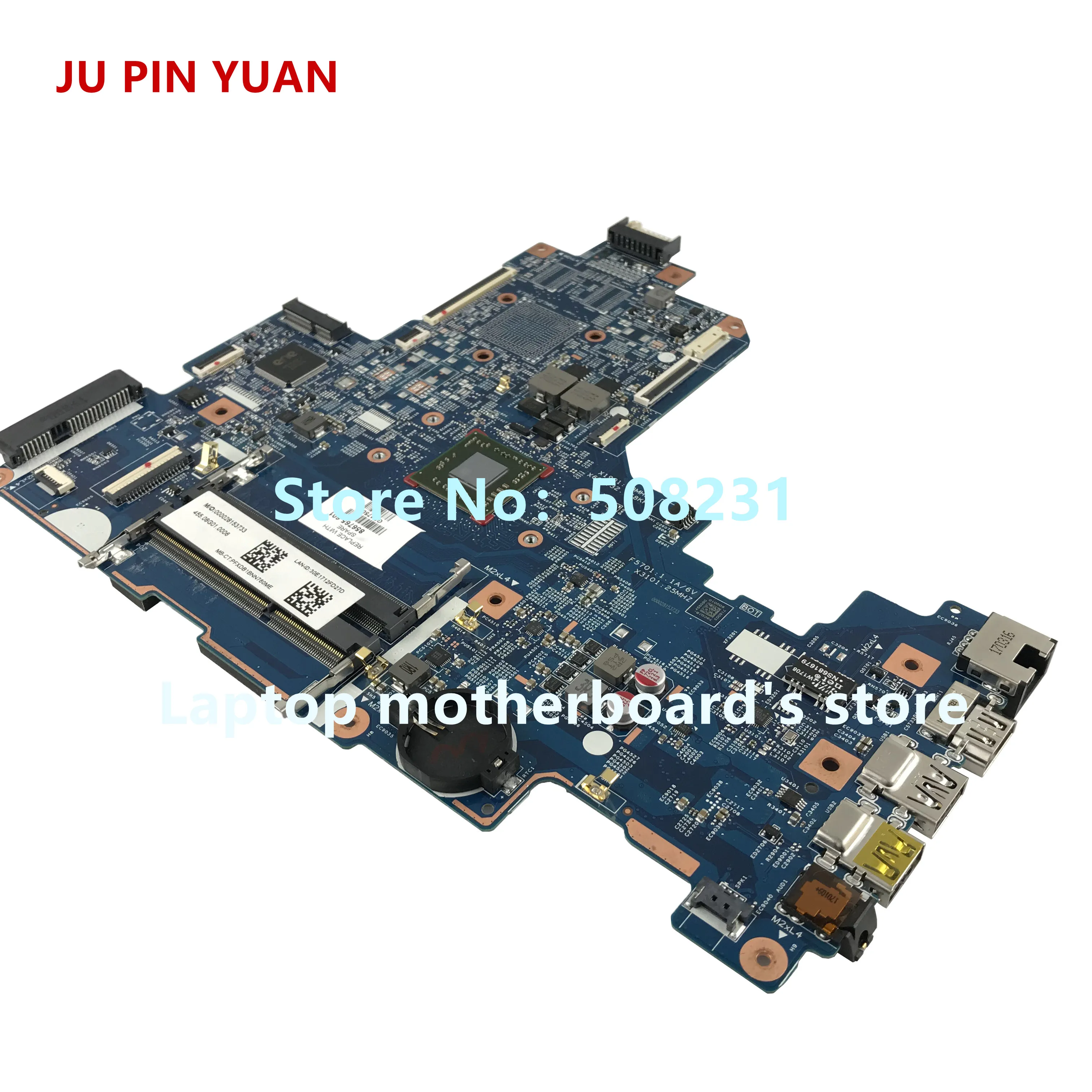 Ju pin yuan 856765-601 856765-001 аккумулятор большой емкости 448.08G03.0011 материнская плата для hp ноутбук 17-Y 17Z-Y 17-Y088CL материнская плата портативного компьютера с A8-7410