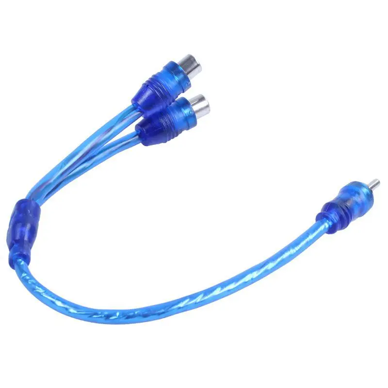 FULL RCA Phono Y Splitter свинцовый адаптер 1x штекер на 2 разъема автомобильного