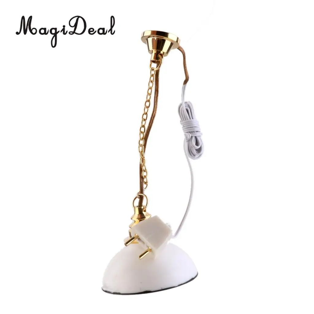 MagiDeal 1 шт. 1/12 кукольный домик миниатюрная мебель 12 В потолочный светильник для