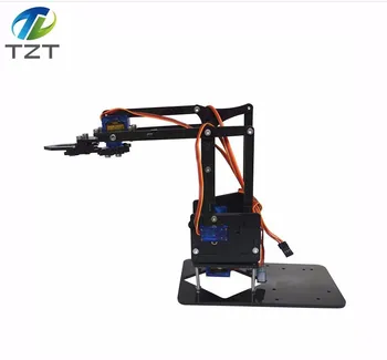 

TZT Acrylic Mechanics Handle Robot 4 DOF arm arduino Created Learning Kit SG90