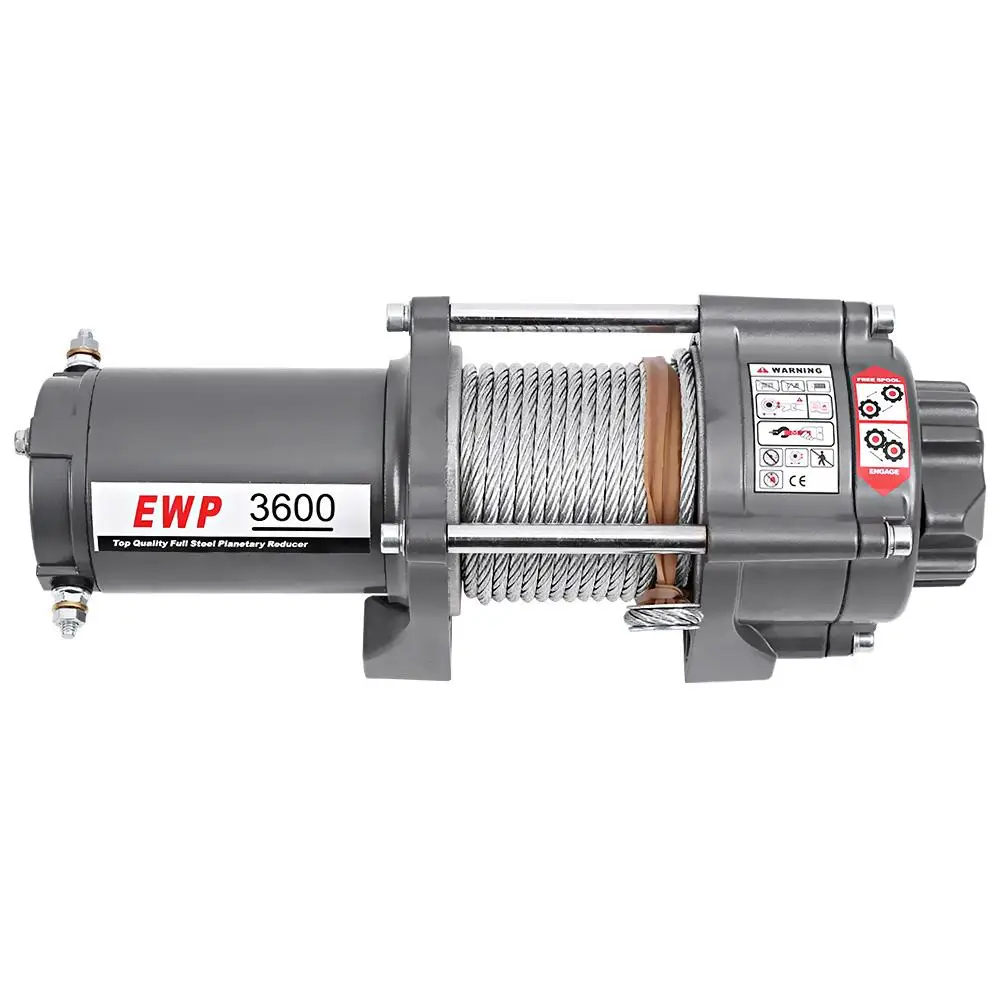الخارج الكهربائية 3600LB سيارة ونش سلك الانتعاش ونش سحب كابلات سحب كيت 12 V ATV محرك المغناطيس الدائم ونش مقطورة شاحنة