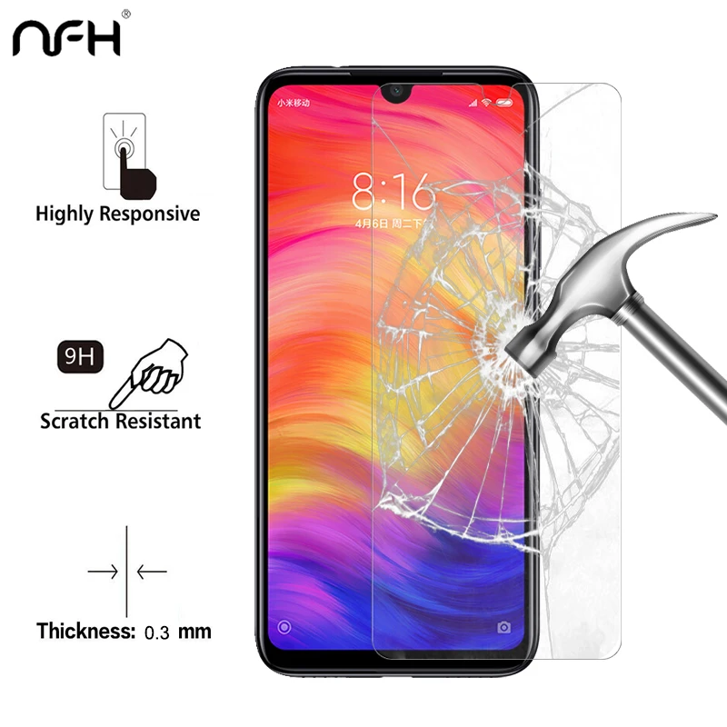 

Redmi Note 7 6.3" 9 H 2.5 D Tempered Glass For Xiaomi Redmi Note 7 Screen Protector Explosion HD Protection Film Cover on Note 7