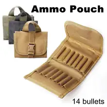 14 винтовка Молл Чехол в виде ракушки держатель охотничьи боеприпасы бумажник чехлы Сумки Для Переноски дробовик тактический стыковой армейский патронташ петля складной