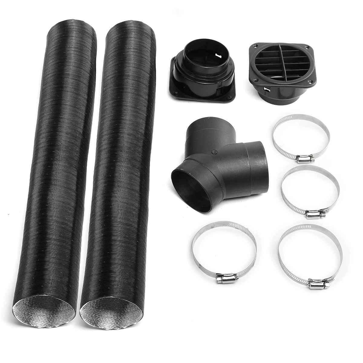 75mm Retractable Heater Pipe Heater Heater Heater Air Supply Pipe YJYQ Connector Set Diesel Heater Heater Air Outlet