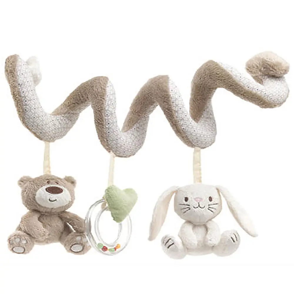 

Children Hand Bell Stroller Plush Toy Cute Rabbit Baby Hanging Bed Around Play Toy Stroller Mobile Gifts Toys