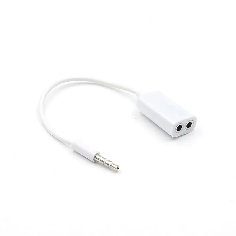 Useful 3.5mm Stereo Splitter Audio Male To Earphone Headset + Microphone Adapter Headphone for MP3 Tablet Cellph | Мобильные