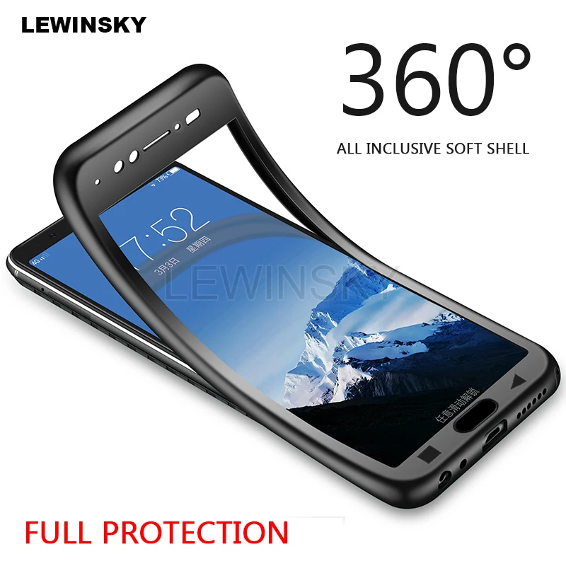 

Phone Case for Xiaomi Mi A1 A2 8 lite 9 SE Redmi 7 S2 5 Plus Go Note 5 6 7 4 4X Pro 5A Case 360 Degree Soft TPU Silicone Cover