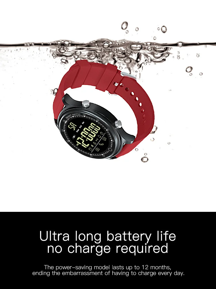 EX28 Sport Smart Watch Waterproof IP68 5ATM Passometer Xwatch Swimming Smartwatch for IOS Android Phone PK EX18 X2 Plus clock