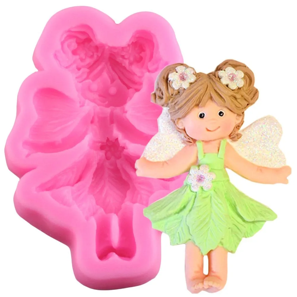 Top New Angel Dancing Dance Girl Fondant Cake Molds 3D Series Mould Decor Tools Sugarcraft DIY Cupcake | Дом и сад