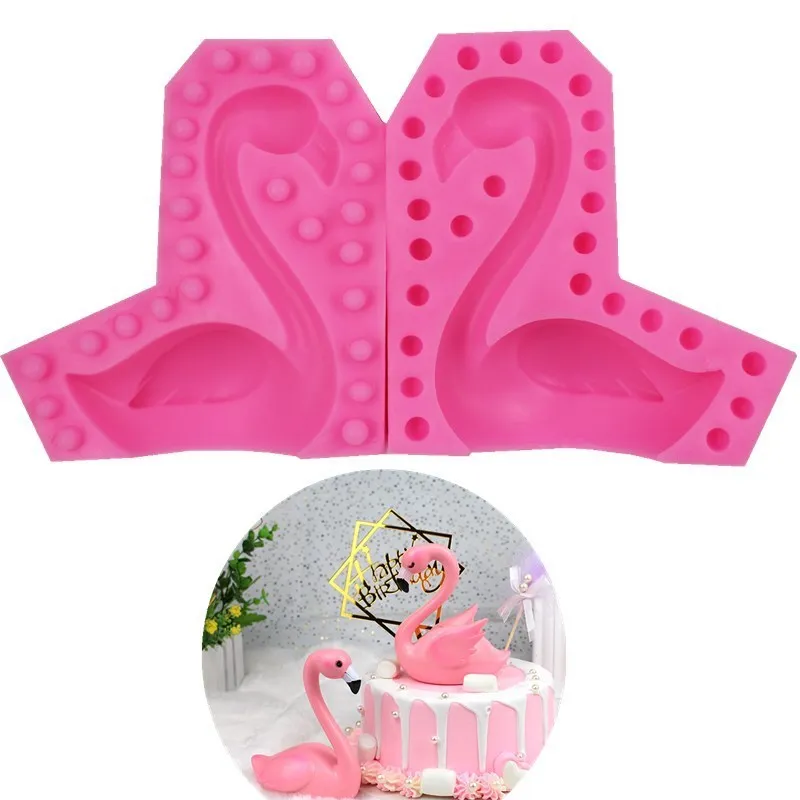

Diy Flamingo Sugar Cake Decorating Moulds Model Chocolates 3d Baking Accessories Decoration Tool Silicone Mold Molde Silicona
