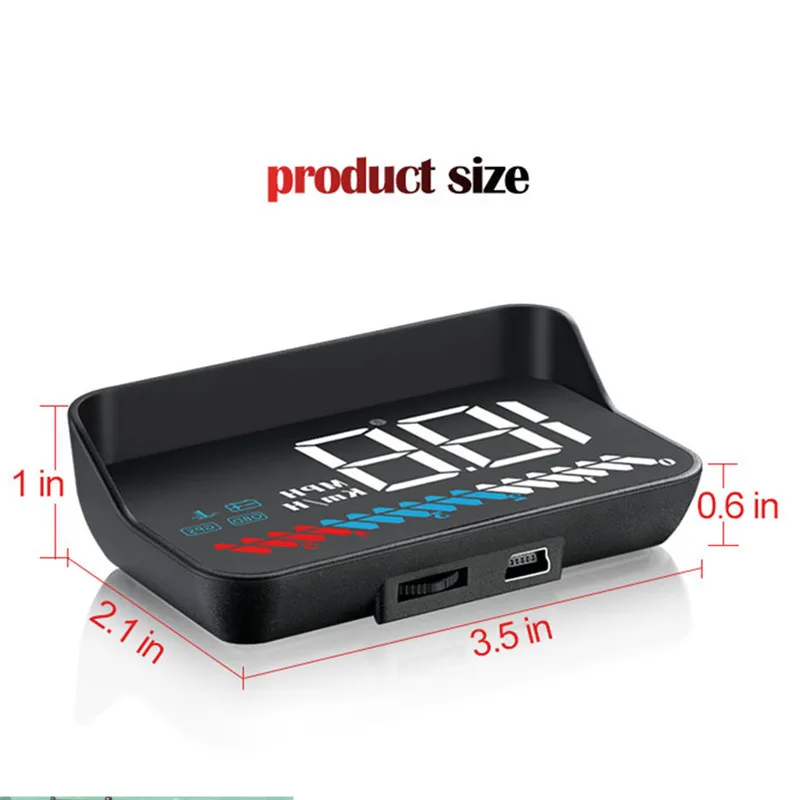 

Geyiren Hud Obd Head Up Display Obd2 + Gps Dual System M7 Head Up Display Gps Overspeed Car Head Display Up Obd2 Hud Display M 7
