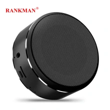 Мини bluetooth-динамик Rankman переносной беспроводной Встроенный микрофон TF карта AUX Play Bass металлический динамик громкой связи для мобильного телефона