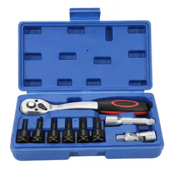 

9pcs 3/8" CR-V Socket Set Ratchet Wrench Screwdriver Professional Repairing Set Hand Tool