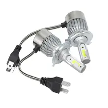 1 пара H4 C6 6000 K 225000LM 1500 W COB Светодиодный фар автомобиля комплект Hi/Lo турбо-фонари