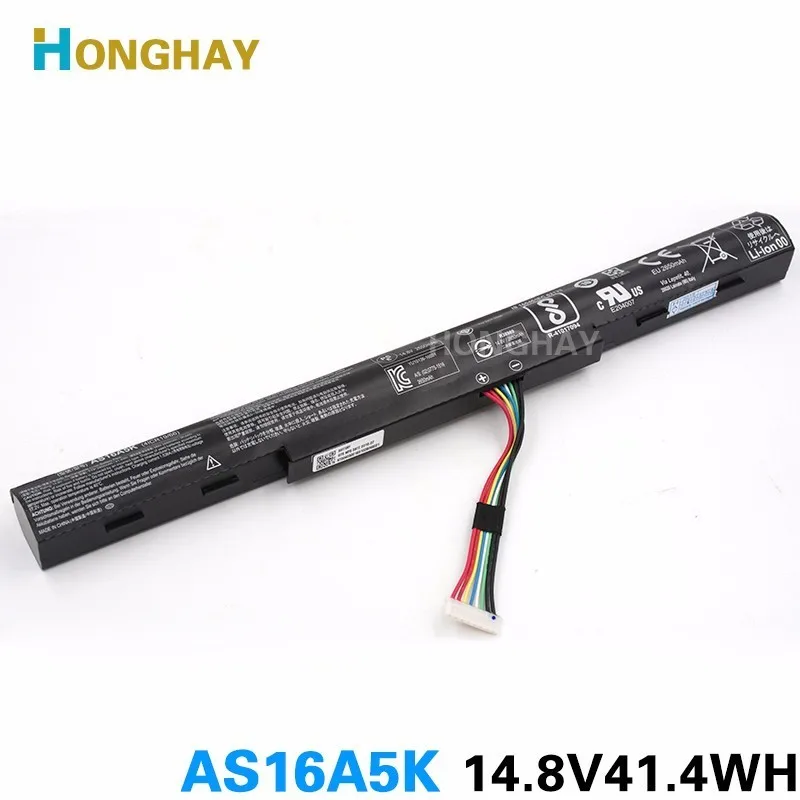 Аккумулятор HONGHAY AS16A5K для ноутбука acer Aspire E 15 series E5-575G-53VG E5-475G 523G 553G 573G 575G 774G AS16A7K AS16A8K