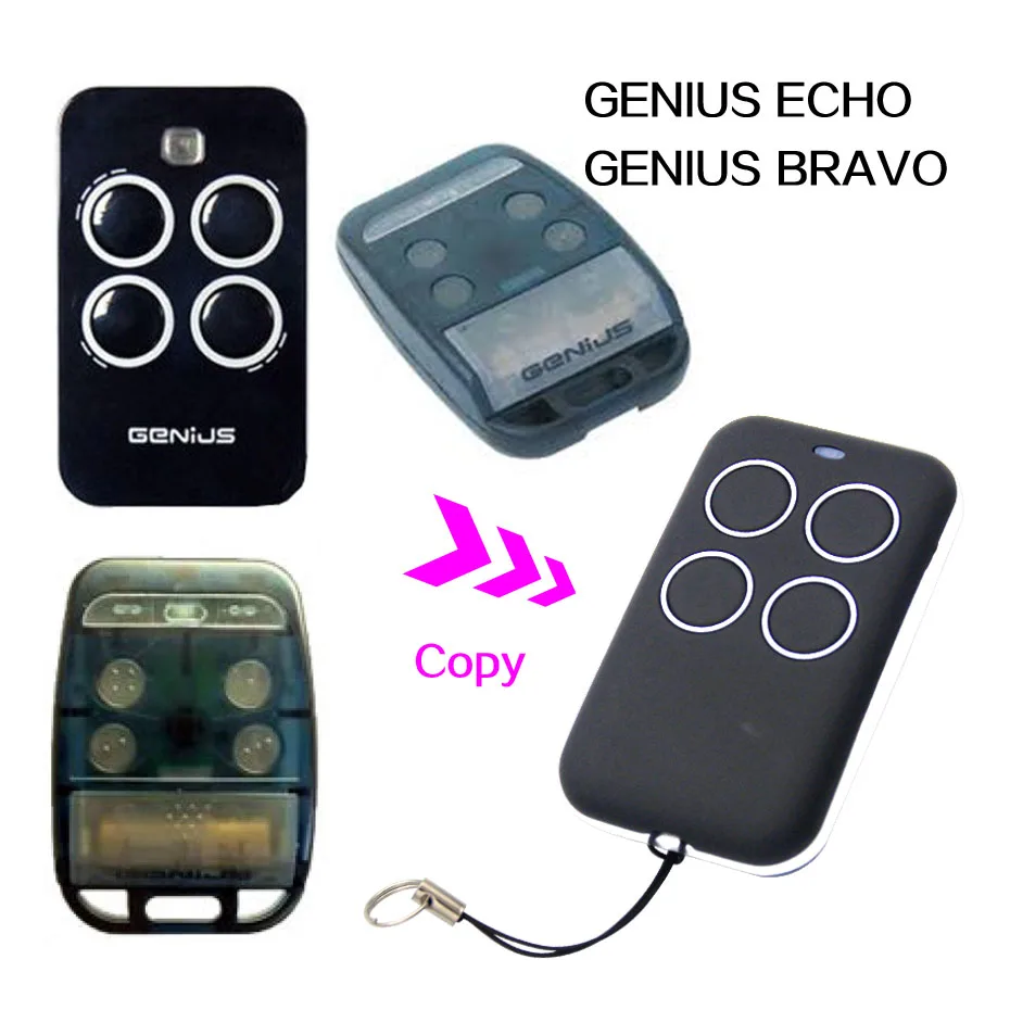

GENIUS BRAVO ECHO door remote control universal garage gate remote control GENIUS remotes