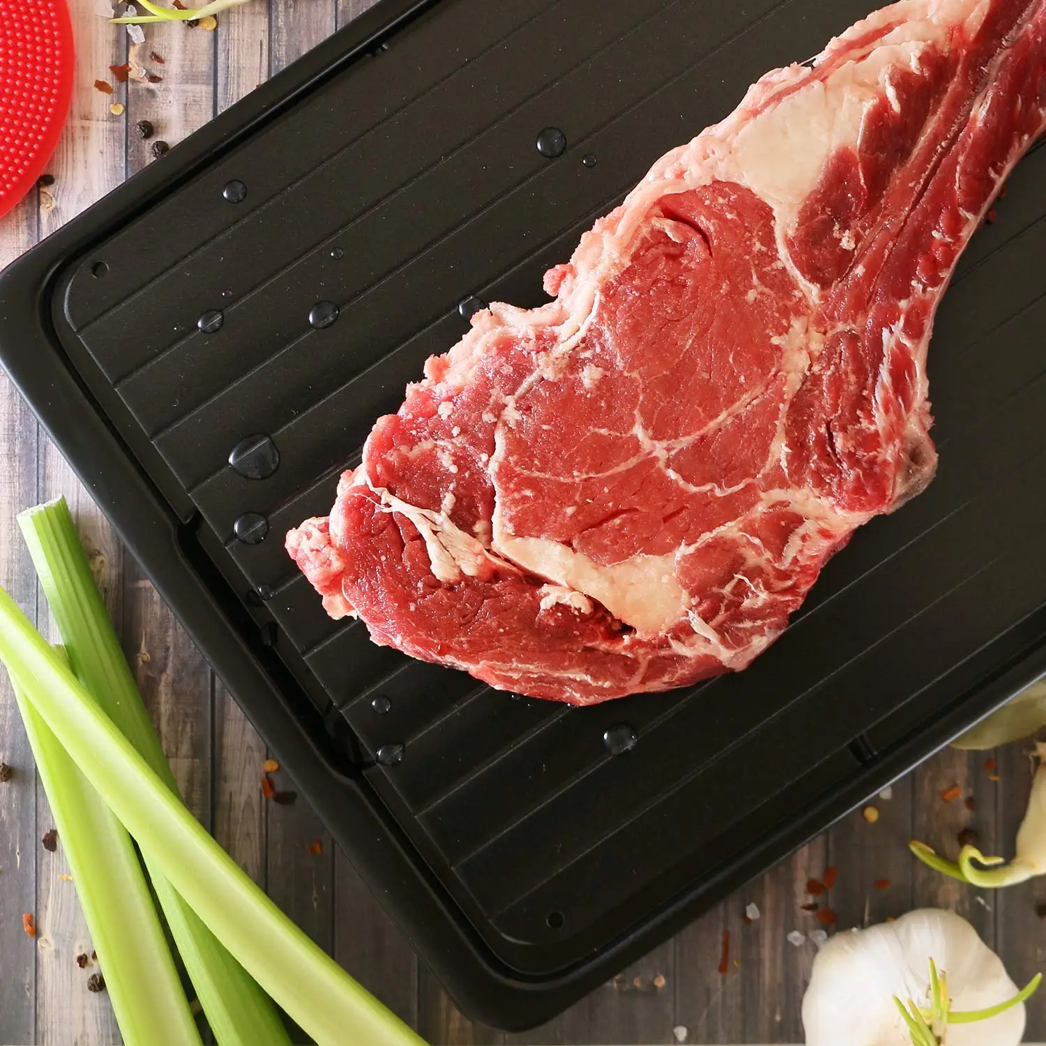 Defrosting Tray Frozen Food Thawing Plate For Fast Quick Rapid Meat Defrosting Chicken The Safest No Electricity No Microwa Defrosting Tray Frozen Food Thawing Plate For Fast Quick Rapid Meat Defrosting Chicken The Safest No Electricity No Microwa