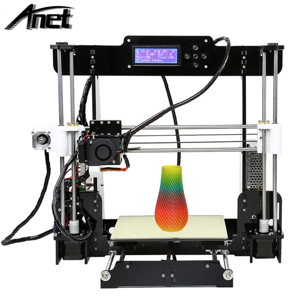 Made in China Anet A8 3D Printer With Auto Leveling CE FCC RoHS Certificate DIY Large