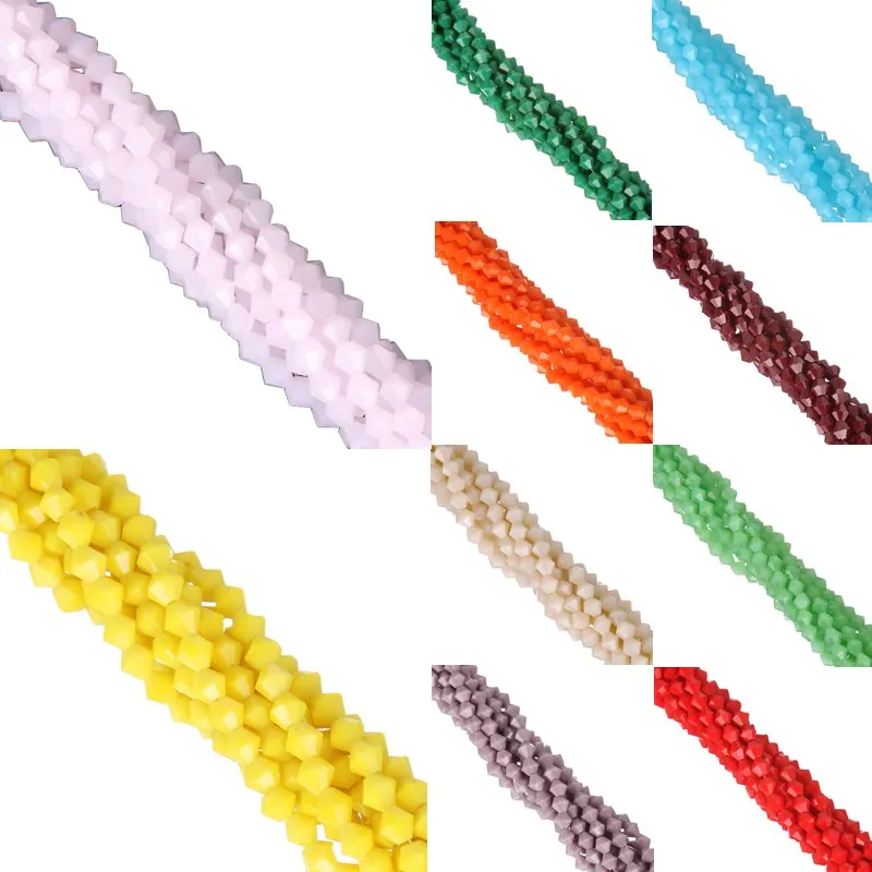 LNRRABC About 4mm 110ps Crystal Glass Beads DIY Jewelry Making Spacer Czech Loose Rondelle Charm Necklace | Украшения и