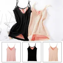 Женская кружевная майка с v-образным вырезом, топ с флисовой подкладкой, утолщенный высокоэластичный тонкий теплый жилет с нитью, Топ для женщин, лидер продаж