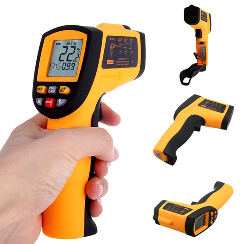

GM900 Non-Contact Digital IR Infrared Thermometer Handheld Tester Temperature Meter GM900 Infrared Thermometer