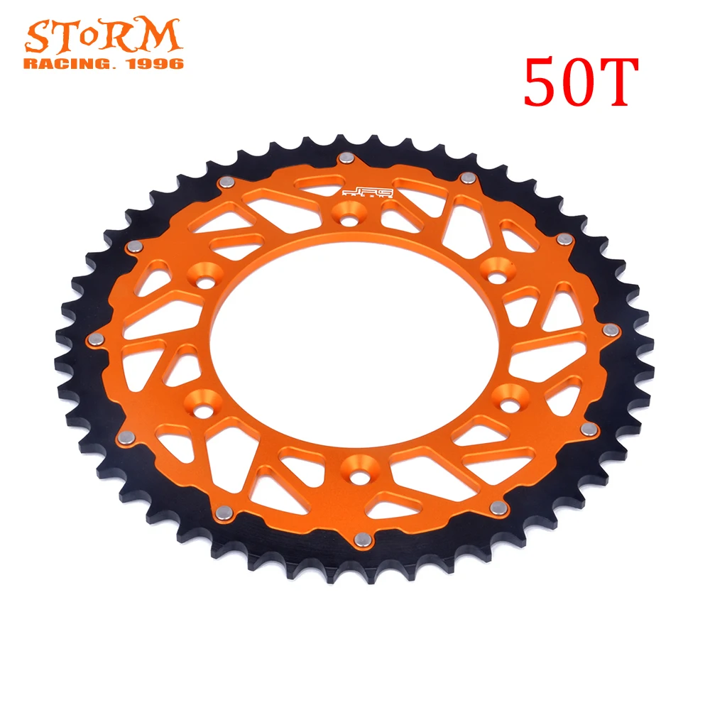 42 44 45 46 47 48 49 50 51 52 T Teeth Rear Chian Sprocket For KTM MX SX XC XCW LC4 SXF XCF DUKE SMR 300 350 400 450 505 525 530