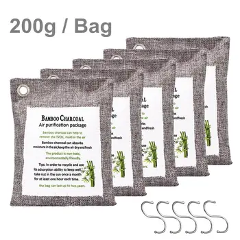 

Air Purifier Bag Car Home Shoes Bamboo Charcoal Dehumidifier Odor Remover Air Purifying Bag Natural Air Freshener Bags With Hook