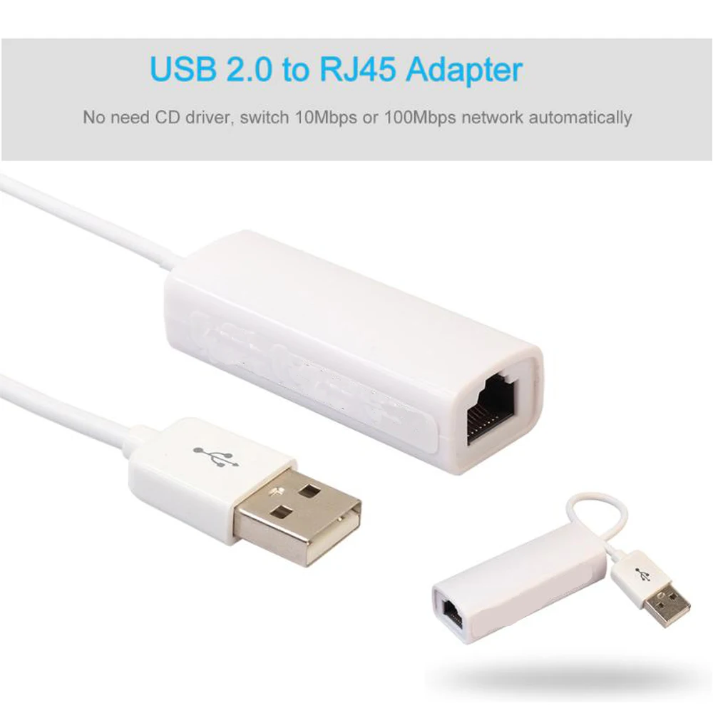 Koqit Ethernet Сетевая карта 100 Мбит/с USB RJ45 Lan адаптер 88772 чип для K1 U2 TV Box приемник DVB S2