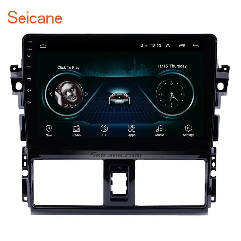 

Seicane 2Din Android 8.1 Car GPS Auto Radio 10.1 inch Wifi Multimedia Player Head Unit For 2013-2016 Toyota Vios Mirror link