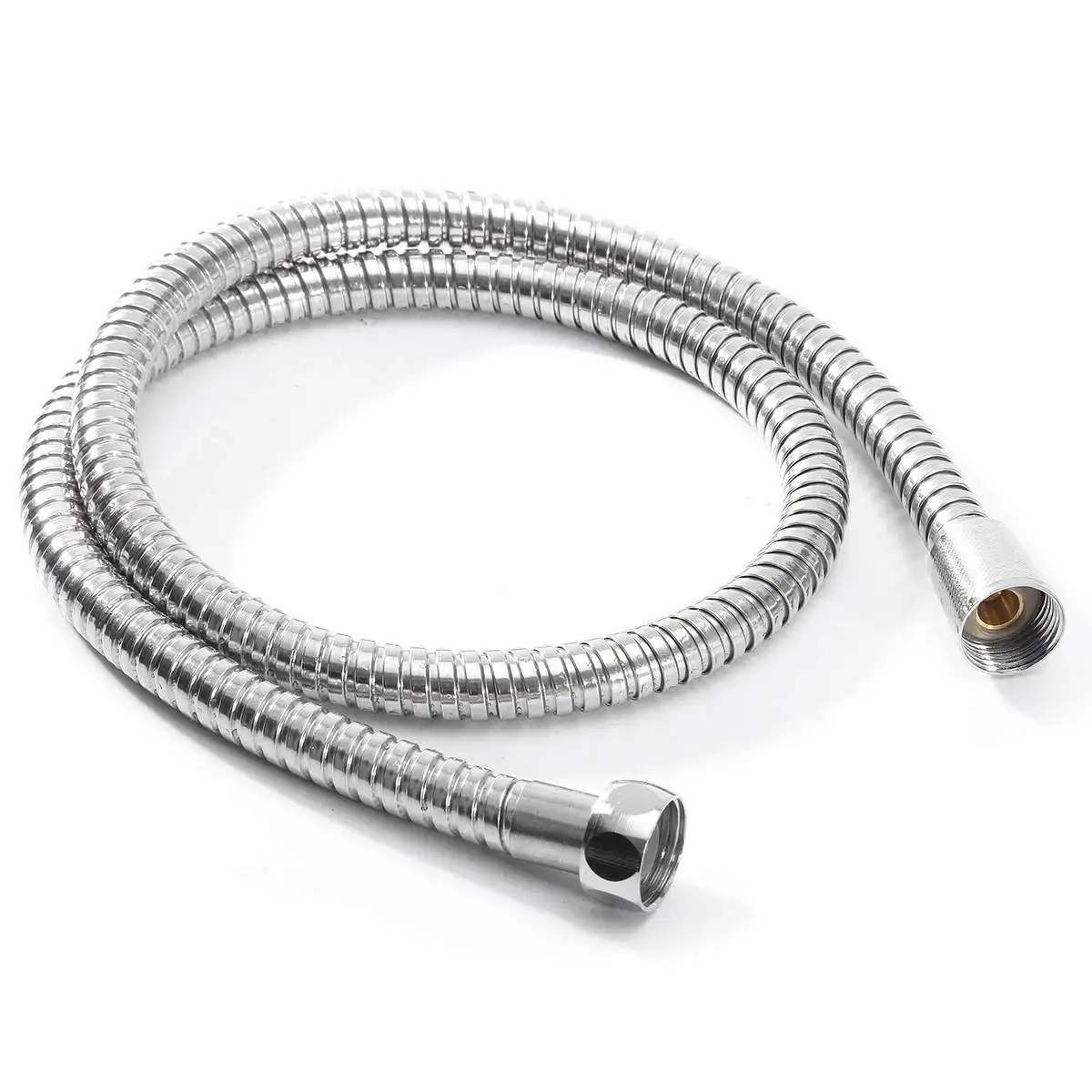 

G1/2 Inch Flexible Shower Hose 1m/1.5m/ 2m Plumbing Hoses Stainless Steel Chrome Bathroom Water Head Showerhead Pipe