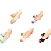 Невидимые носки-лодочки хлопок нескользящие носки с силиконовым носком влагоотводящие носки мягкие и удобные короткие спортивные носки