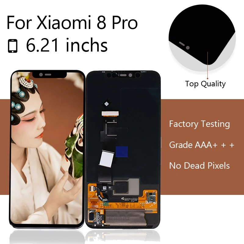 10 шт./лот для Xiaomi 8 Pro ЖК-дисплей дигитайзер сенсорный экран сборка Mi MI8 Pantalla |