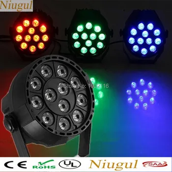 

12x3W RGB 3IN1 LED Par Light/Auto Sound Control LED Flat Par Light/DMX512 Stage Effect Lighting/LED Wash Lights For Party DJ Bar