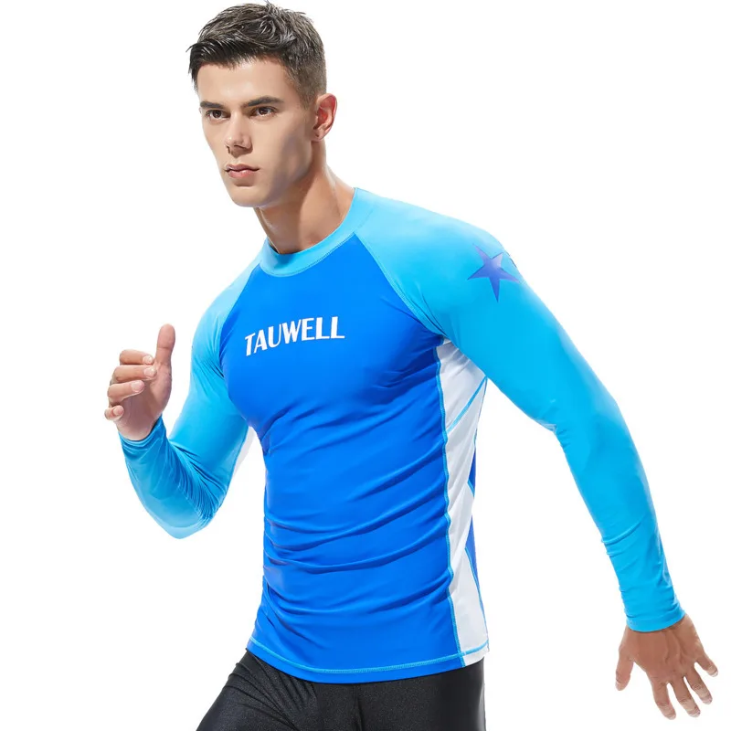 Surfing Rashguard Men Long Sleeve Swimsuit Rash Guard Swimwear Windsurf