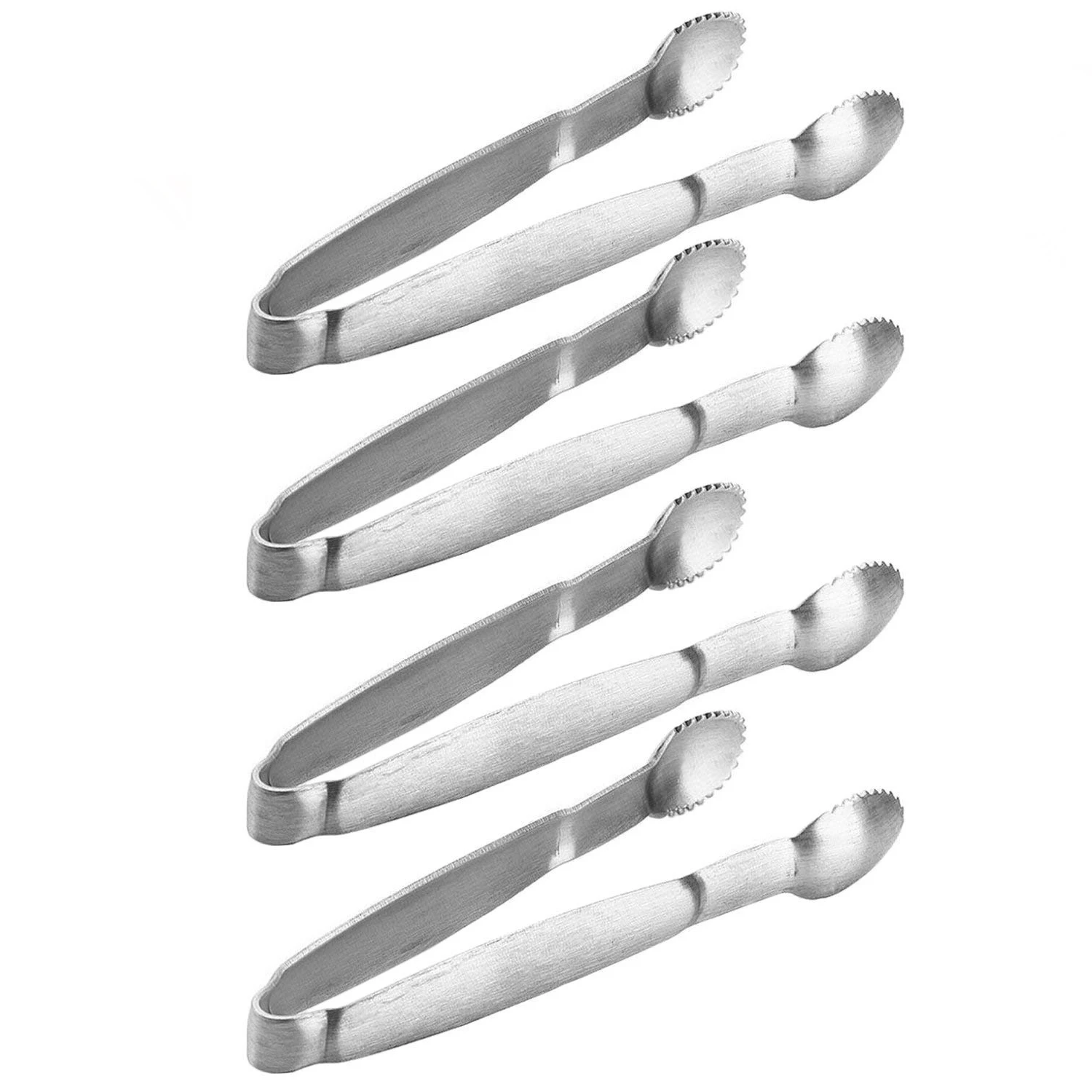 Mini Appetizers Tongs 4 Inch Serving Tongs Set of 4 Stainless Steel