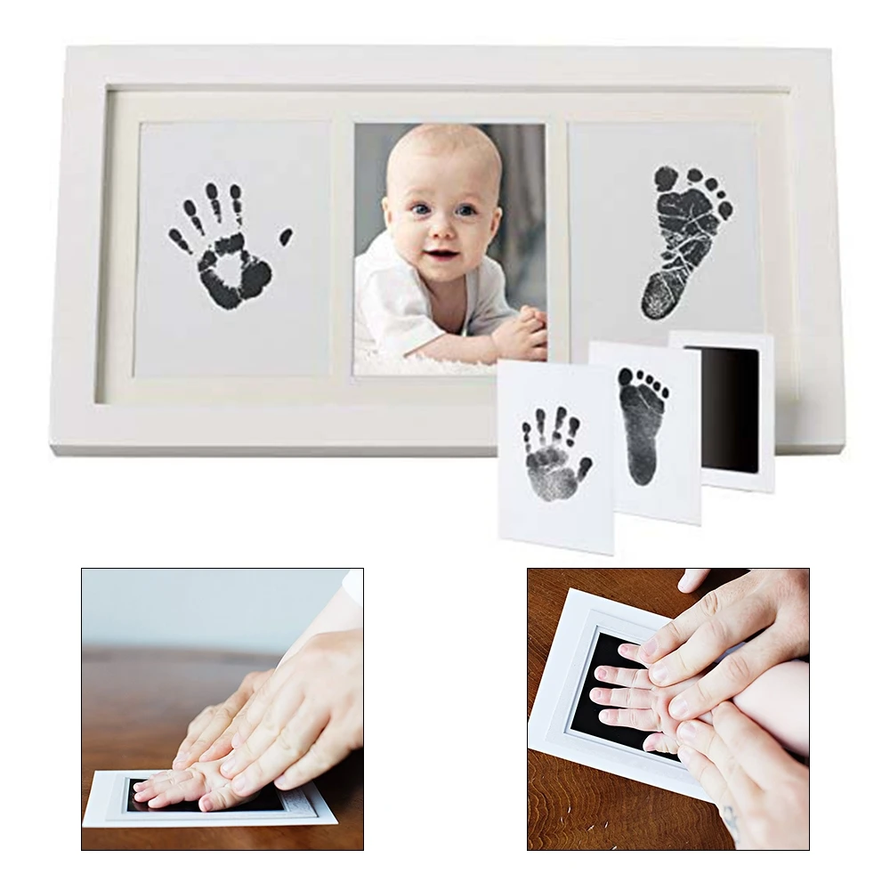

Baby Care Non-Toxic Baby Handprint Footprint Imprint Kit Baby Souvenirs Casting Newborn Footprint Ink Pad Infant Clay Toy Gifts