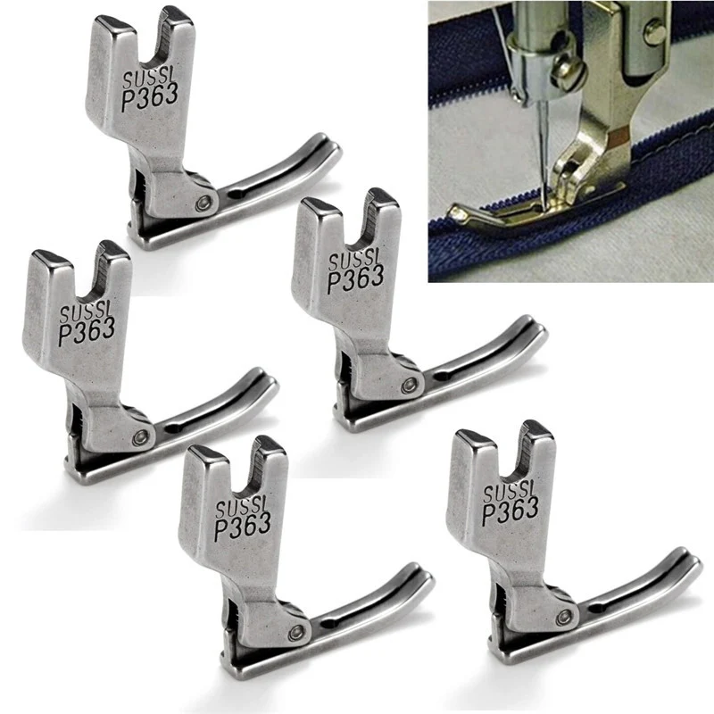 

ALIM HOT 5 X Sewing Machine Presser Foot Flatcar Presser Zipper Foot Toothpick Thin Steel Presser Foot P363 For Industrial Sew